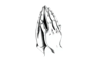 Prayer hands tattoo idea