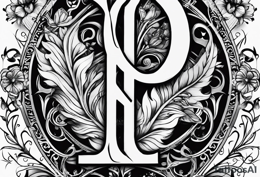 My Wifes Initials MCE 
My Daughter Initials ARE
My Sons Initials CAE tattoo idea