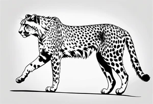 Cheetah print tattoo idea