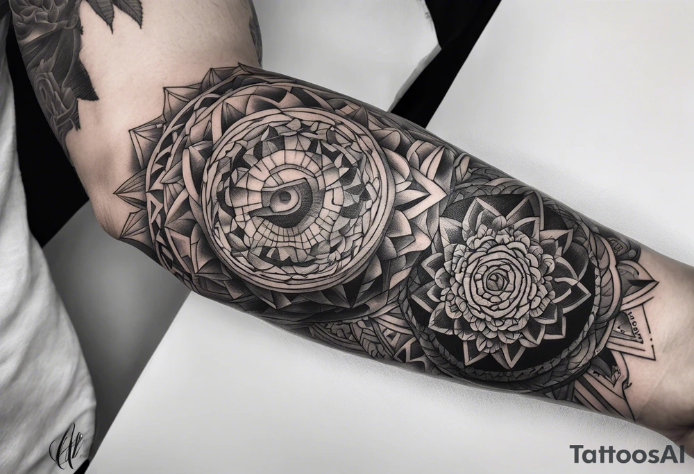 protruding extreme pain elbow tattoo idea