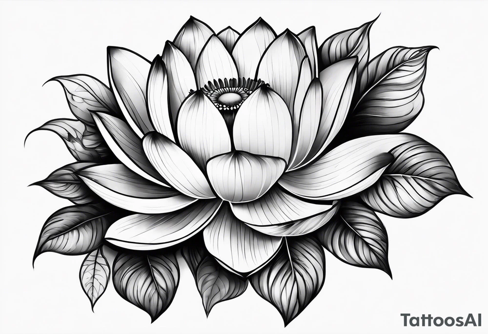 Lotusblume tattoo idea