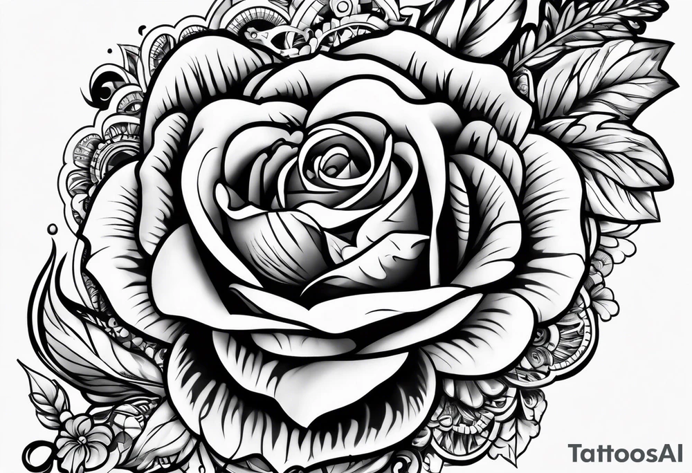 The word Mia in a heart tattoo idea