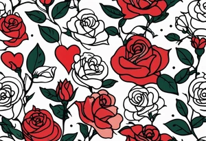 Leuchtturm Stacheldraht Rosen Herz tattoo idea
