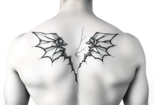 Broken skin tattoo idea