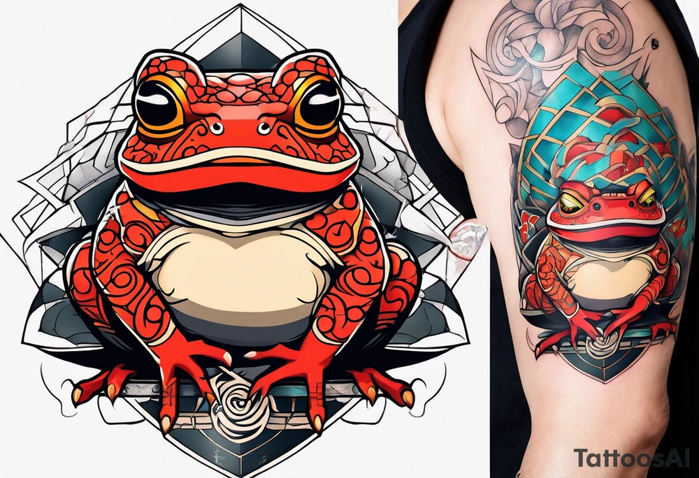 Jiraiya Naruto Gamakichi toad tattoo idea