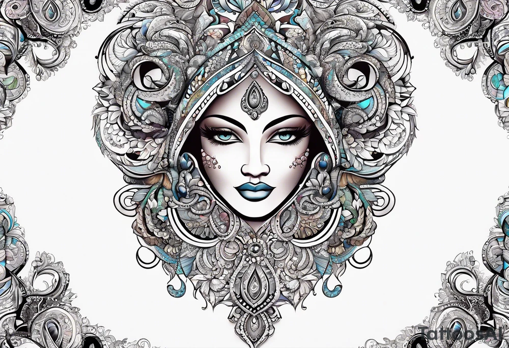 Paisley tattoo idea