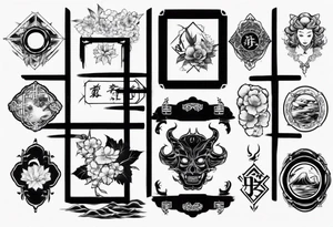 pictures frame tattoo idea