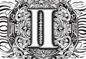 The letter I tattoo idea