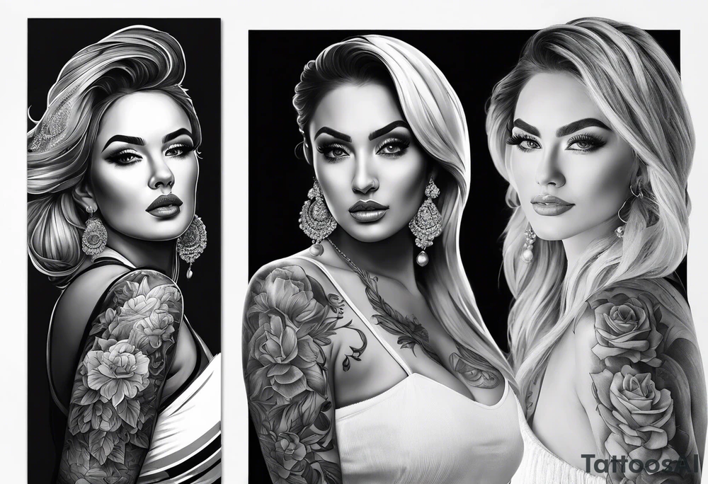 My mom’s portrait tattoo idea
