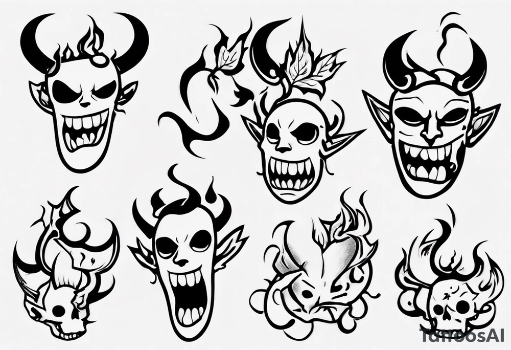 devil fruit one piece tattoo idea