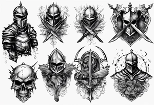 fallen knight tattoo idea