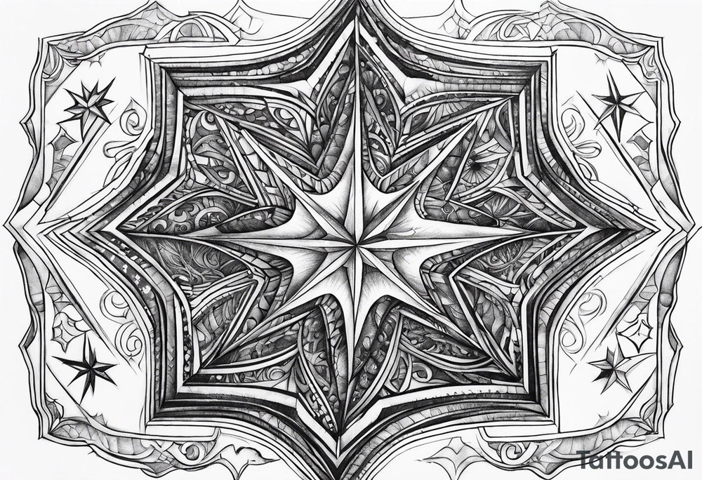 A star in the sky tattoo idea