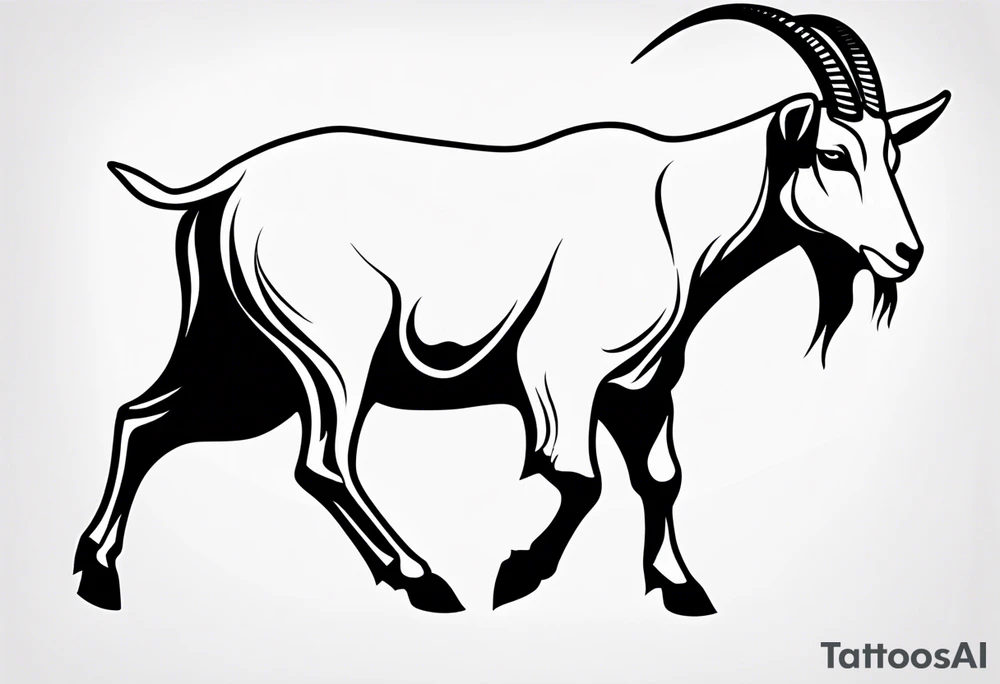 GOAT text tattoo idea