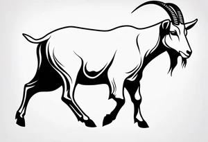 GOAT text tattoo idea