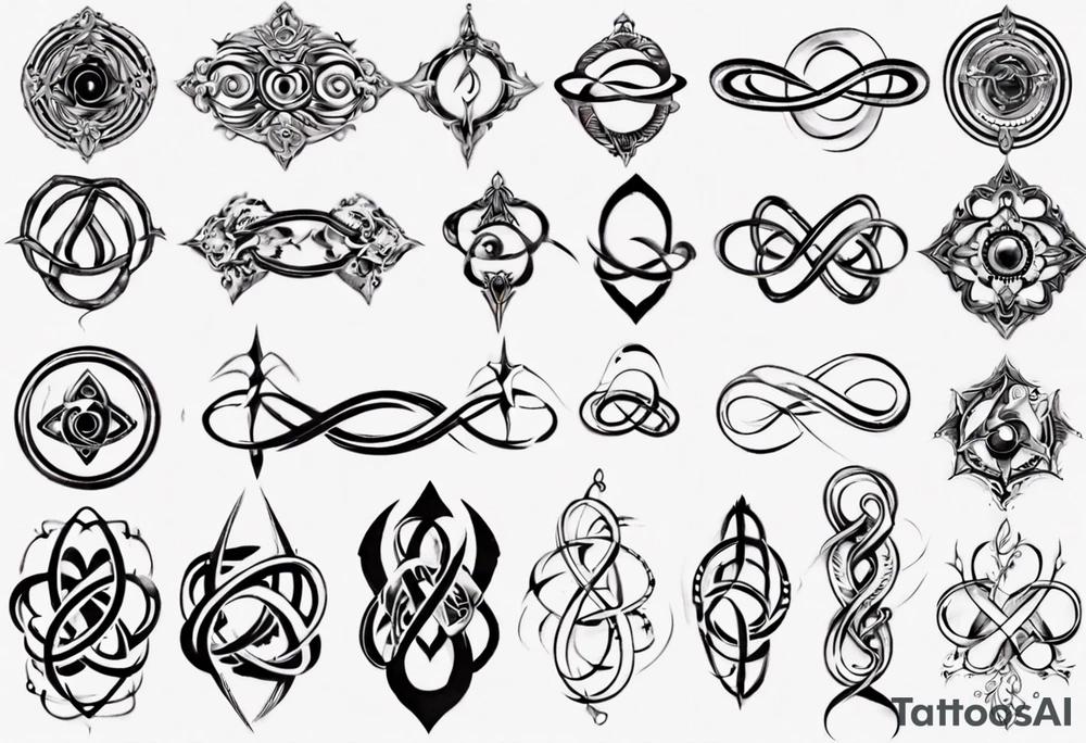 simple infinity loop tattoo idea