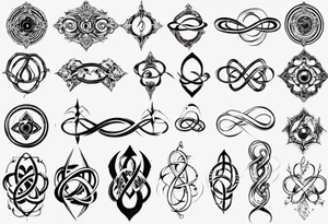 simple infinity loop tattoo idea