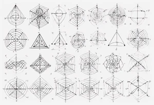 The mathematical friendship graph from graph theory that is cute, shape it like a 6,1 prime knot tattoo idea