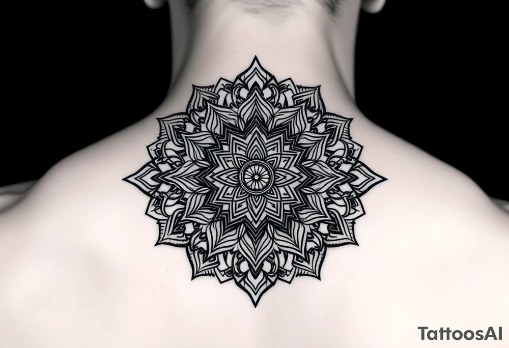 intricate mandala with sacred geometry and cosmic elements tattoo idea intricate mandala with sacred geometry and cosmic elements tattoo idea