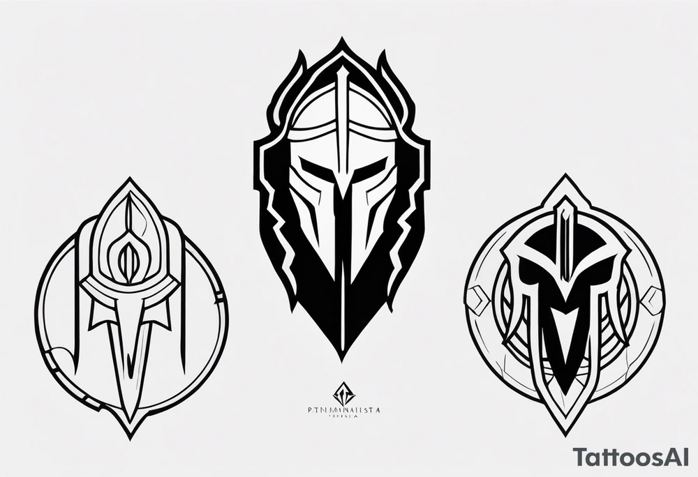 Ancient spartan symbol tattoo tattoo idea