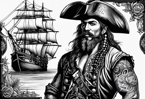 Tatouage pirate des caraïbe tattoo idea