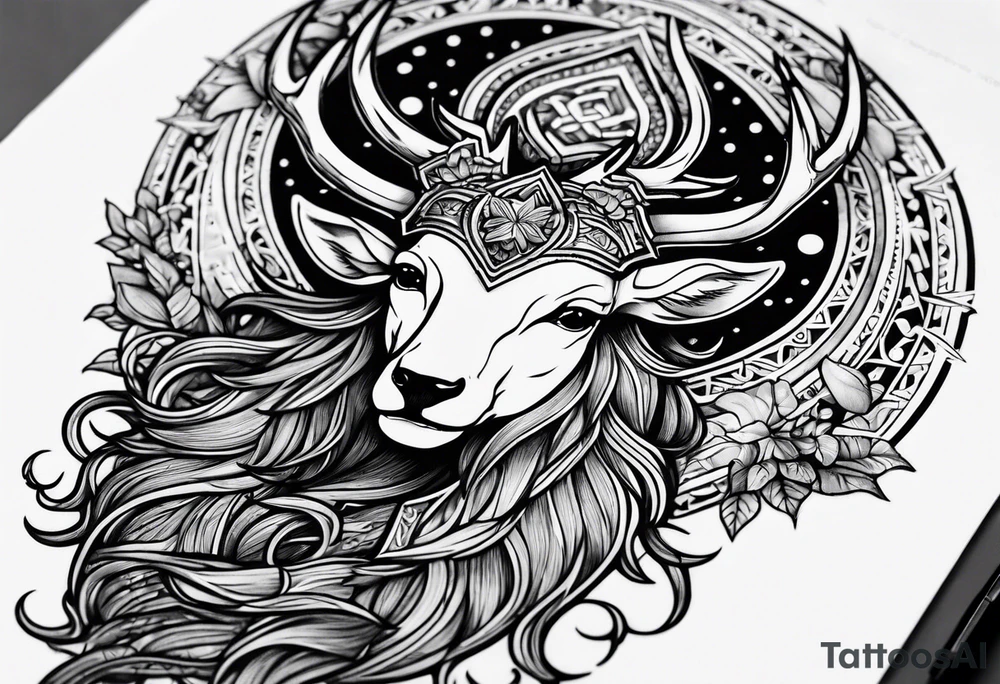 Cerf eiktirnir tattoo idea