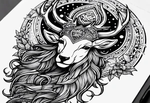 Cerf eiktirnir tattoo idea
