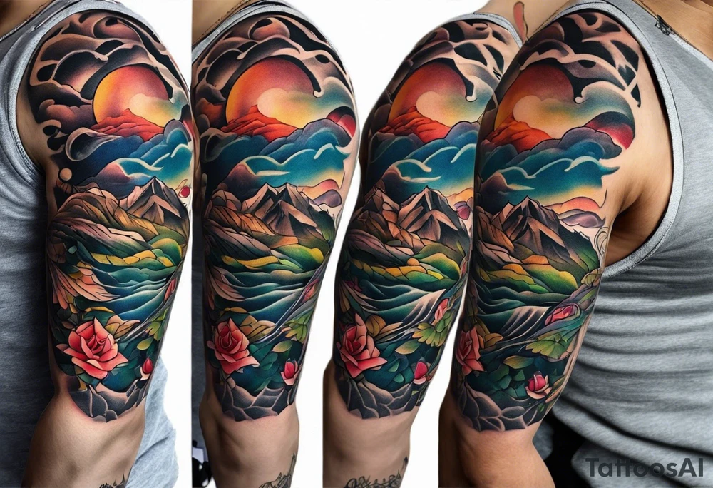 Half sleeve upper arm men tattoo ideas tattoo idea