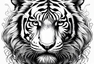 powerful tiger tattoo idea