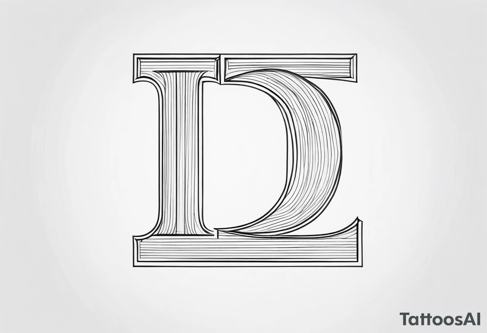 letters tattoo idea