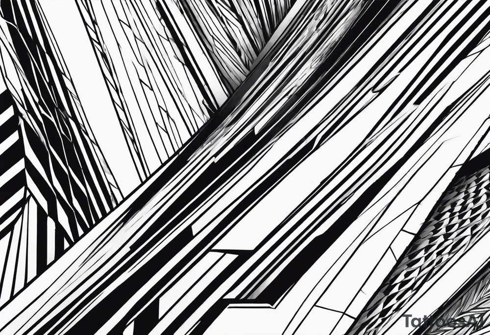 spinabenz going diagonal tattoo idea