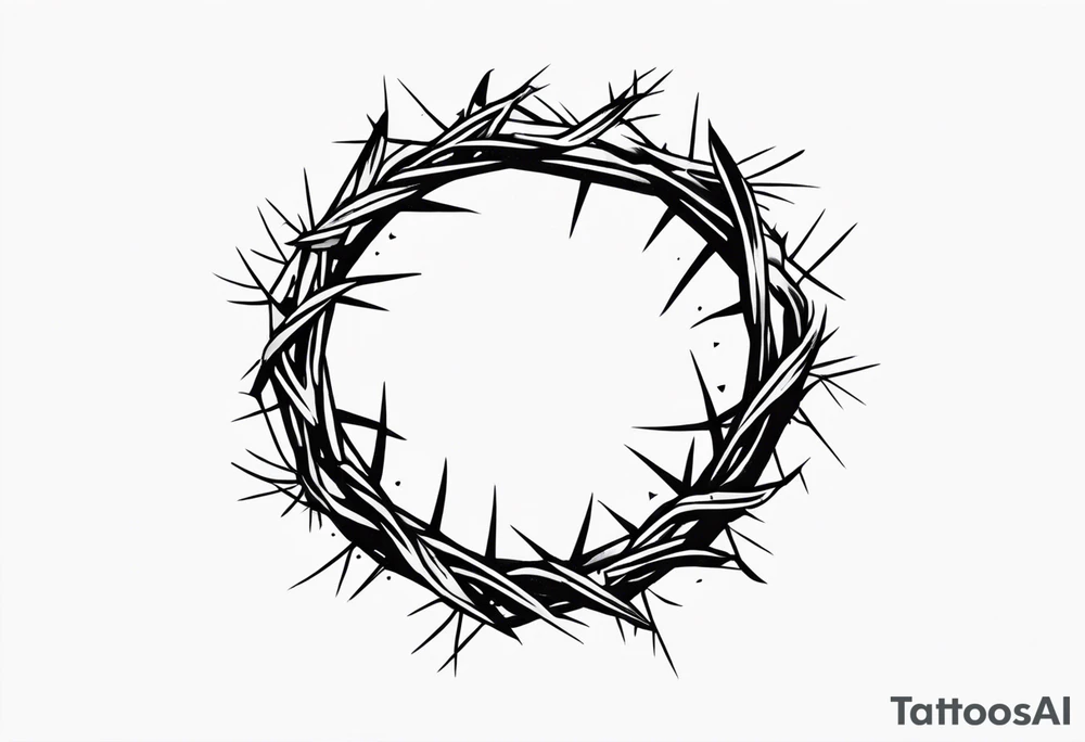crown of thorns tattoo idea
