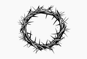 crown of thorns tattoo idea