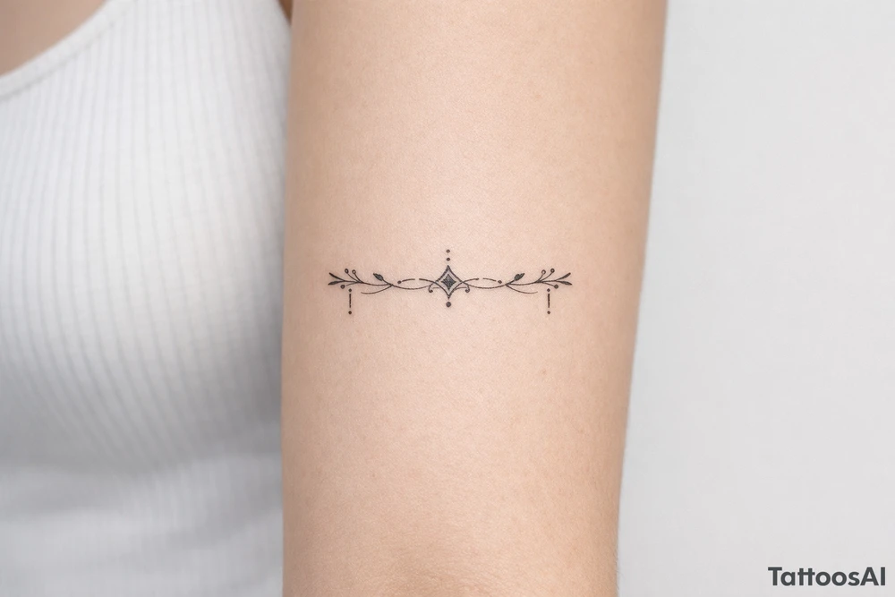 neckline tattoo along the collarbone tattoo idea