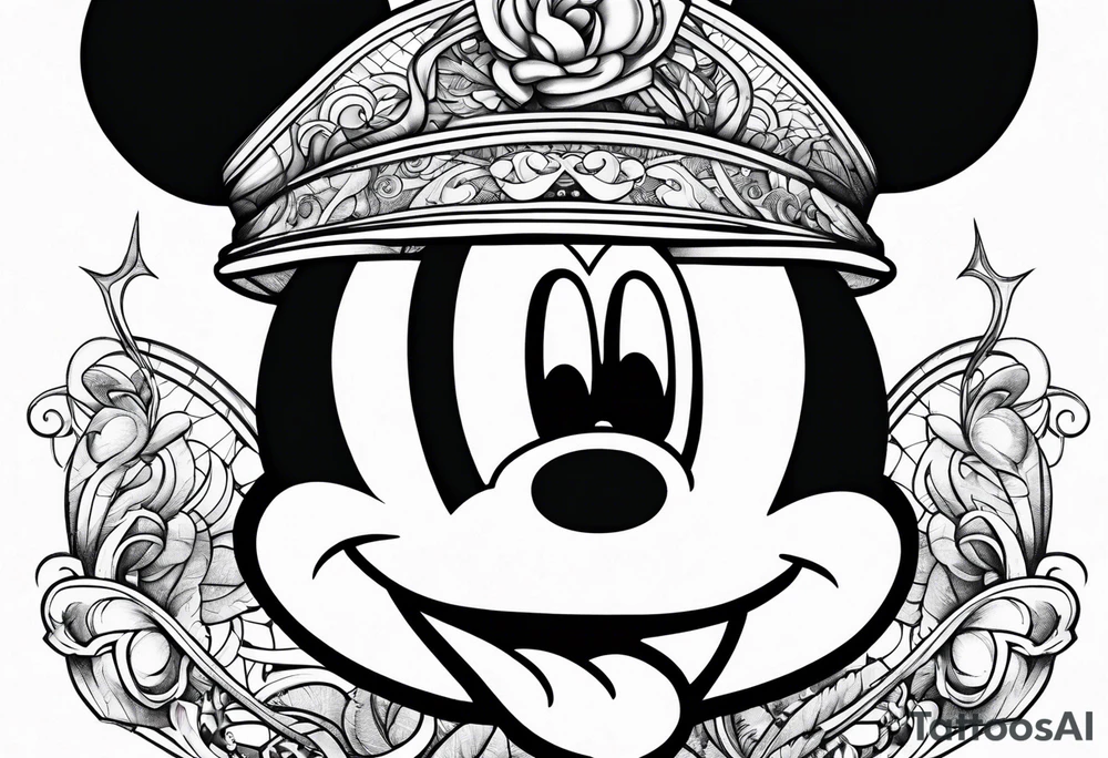 mickey mouse tattoo idea