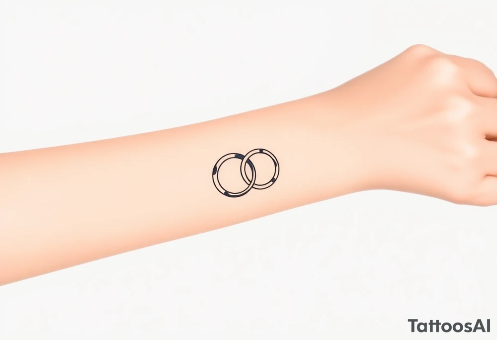 wedding ring tattoo tattoo idea