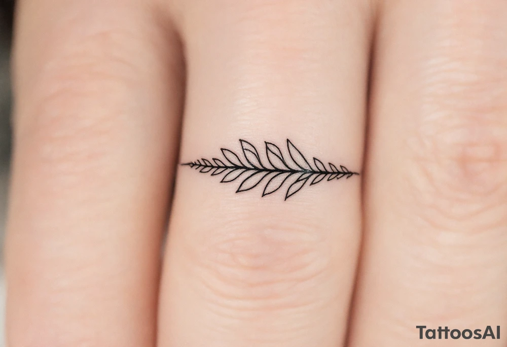 A black and silver finger band with a subtle dragon-scale texture tattoo idea