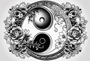 yin and yang tattoo idea