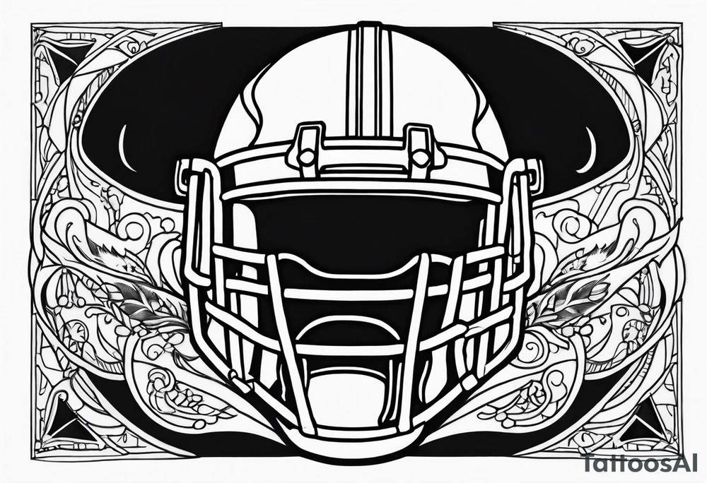 Music, god, art, family, American football tattoo idea