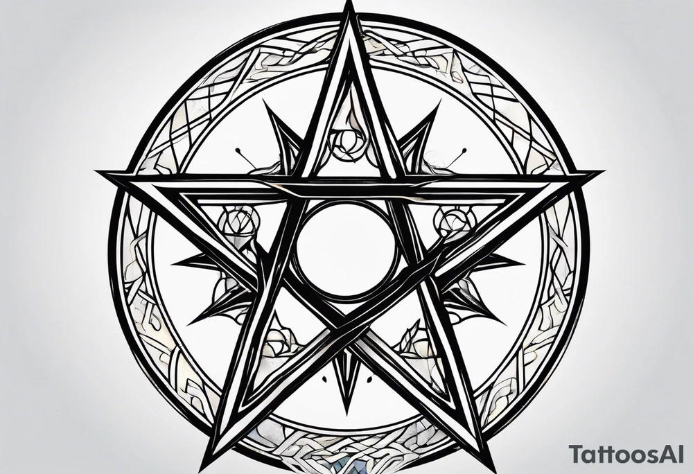 Sigil pentagram tattoo idea