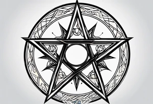 Sigil pentagram tattoo idea