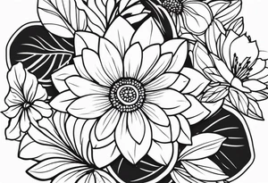 Floral Motif tattoo idea