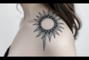 The sun cascading tattoo idea