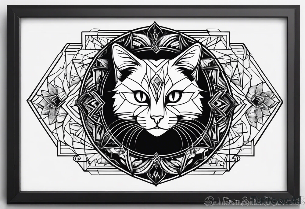 Black Cat tattoo idea