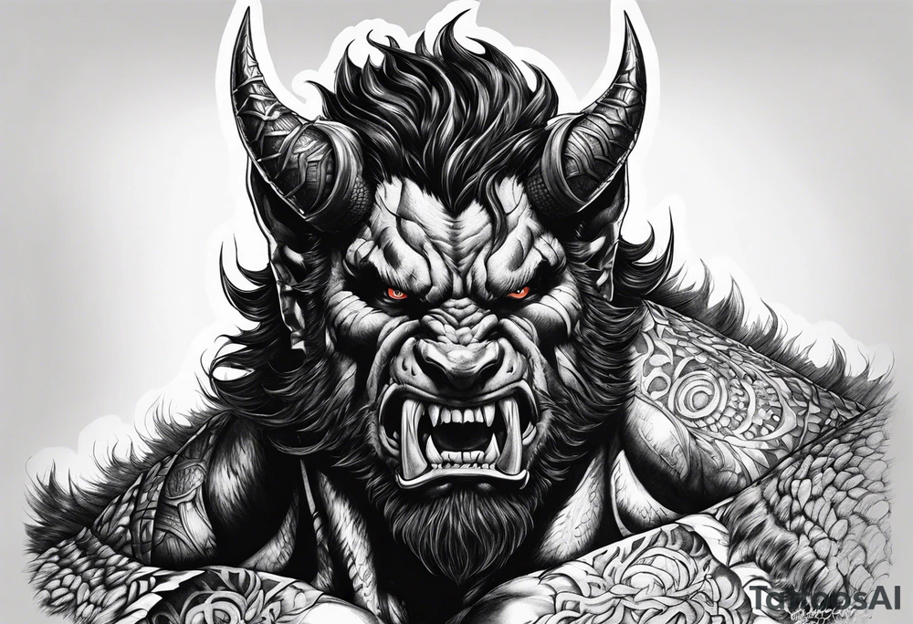 zodd berserk gothic art tattoo idea