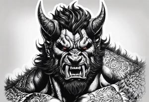 zodd berserk gothic art tattoo idea