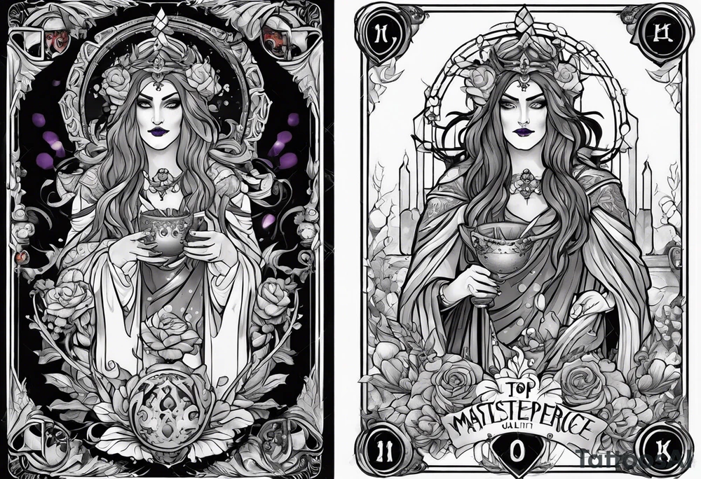 Hades as a tarot card tattoo idea