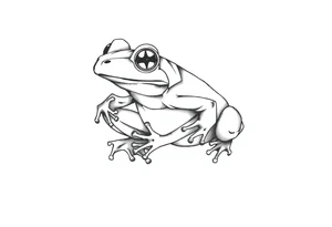 fighting frog tattoo idea