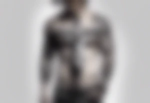 man carrying a cross tattoo idea