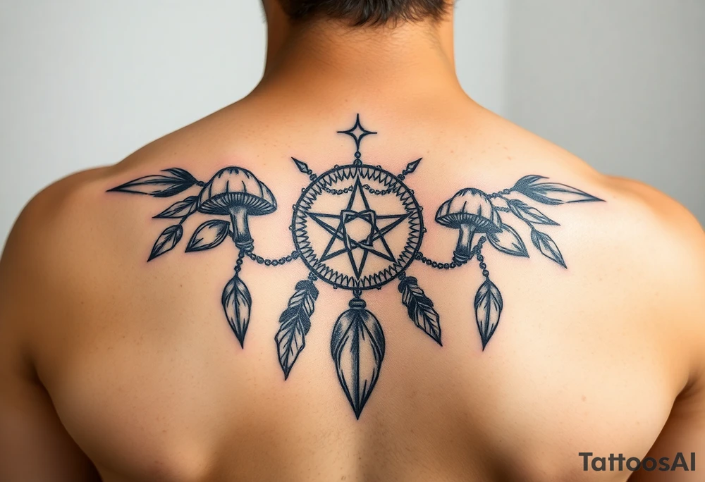 Mushrooms dreamcatcher
Stars tattoo idea