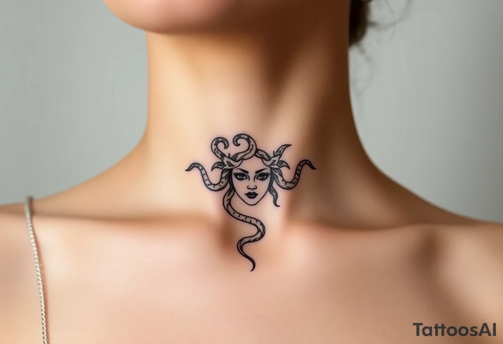 Small Medusa tattoo idea
